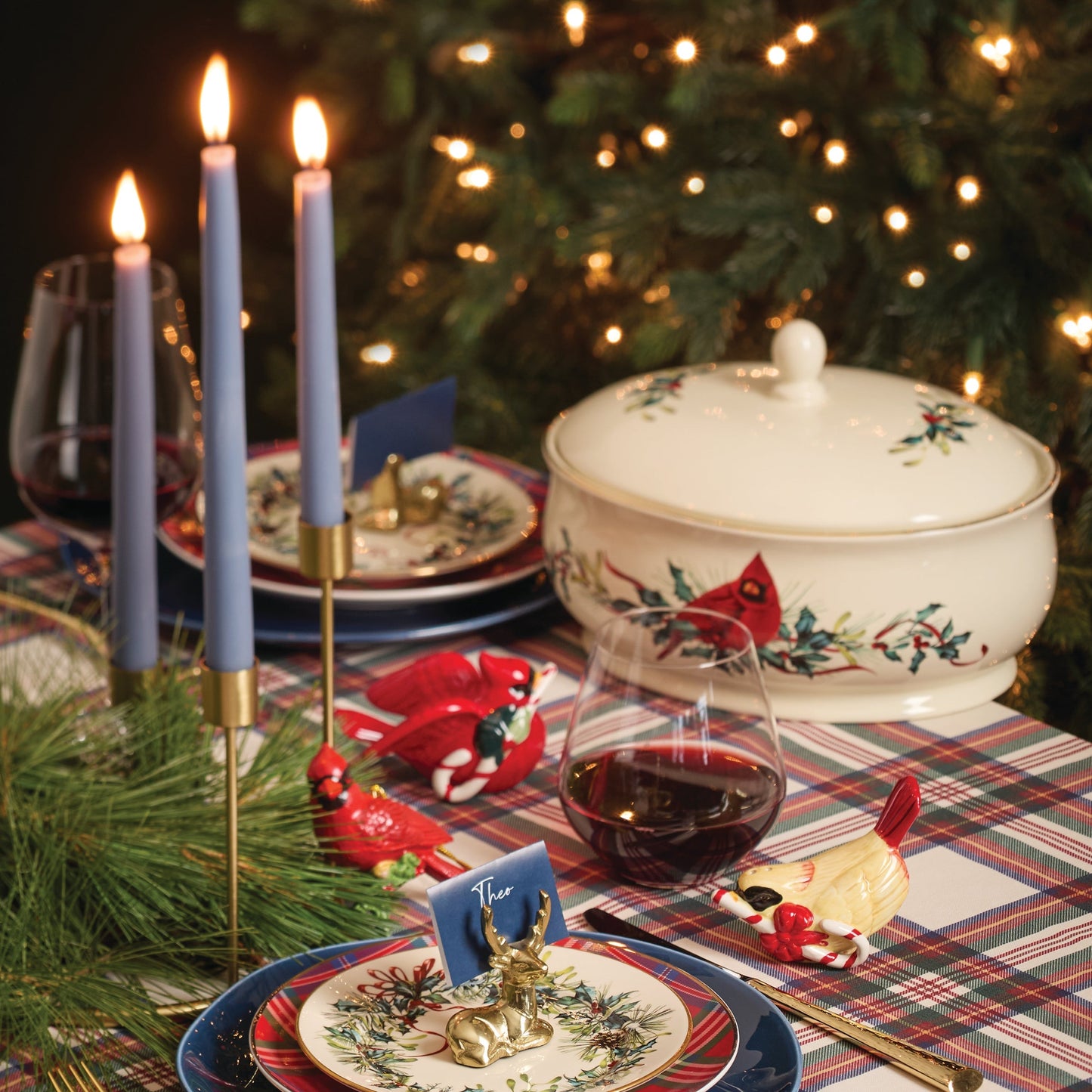 Winter Greetings Salad Plates, Set of 6