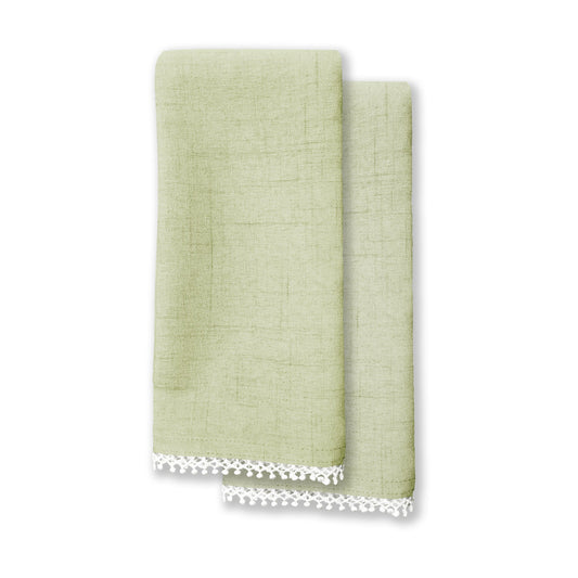 French Perle Pistachio Napkin, Set of 2