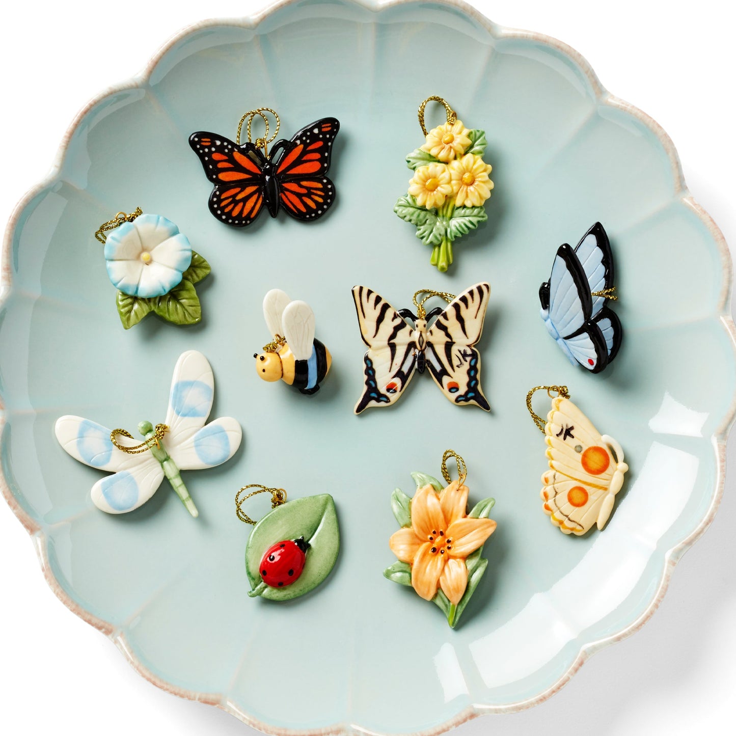 Butterfly Meadow 10-Piece Mini Ornament Set