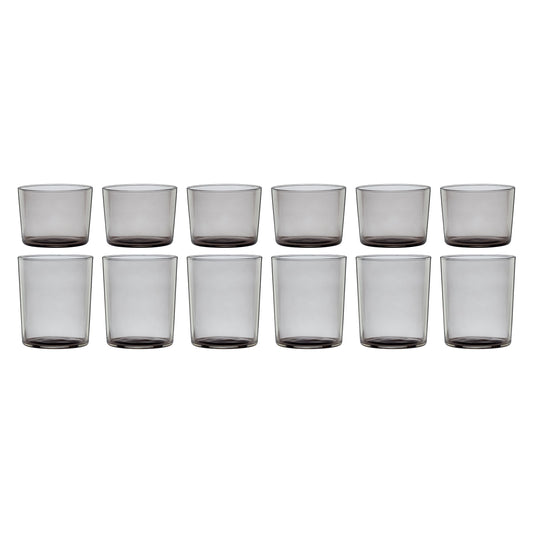 Stackables Smoke Short & Tall Glasses 12-Piece Set
