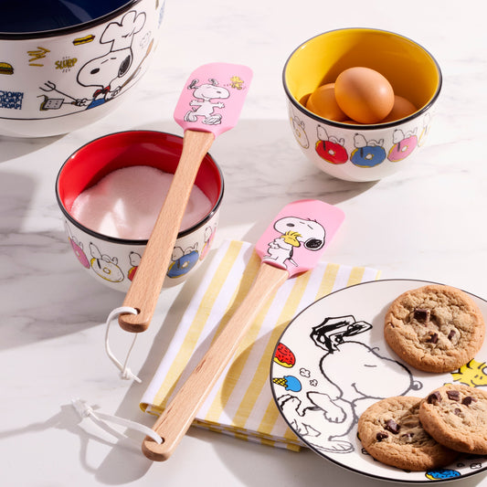 Chef Snoopy Pink Spatulas, Set of 2