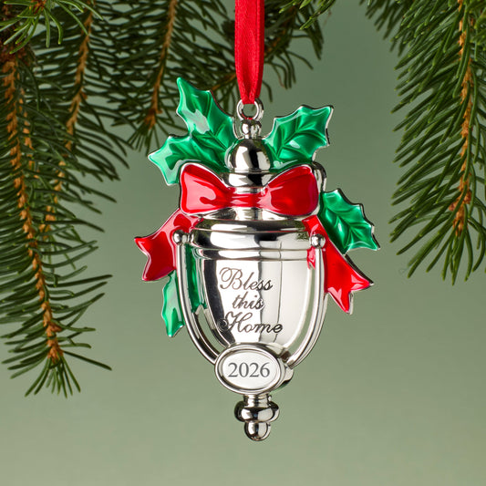 2026 Bless This Home Silverplate Ornament