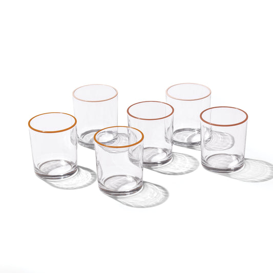 24 Seven Sunbaked Medium Tumblers, Set of 6