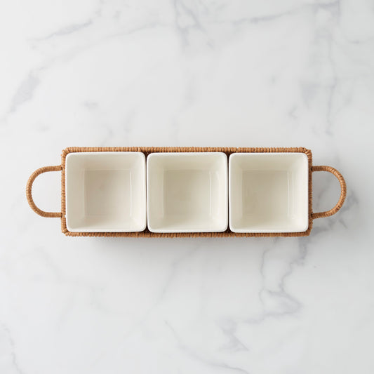 Willow & White, 4-Piece Serving Set