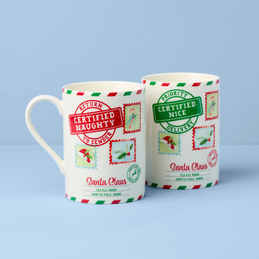 Holiday Naughty & Nice 2-Piece Mug Set