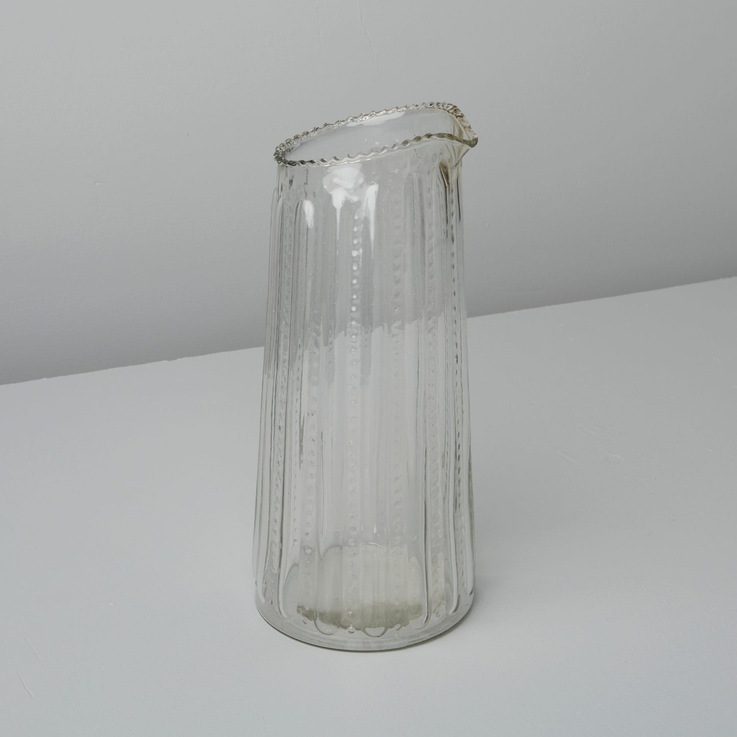 Ruffle Glass Lines Carafe