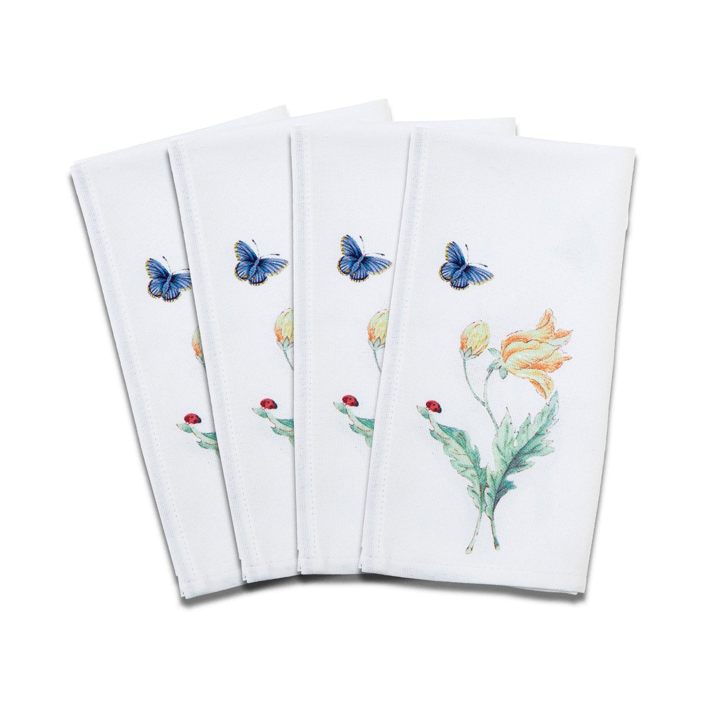 Butterfly Meadow Garden Dinner Napkins, Set of 4