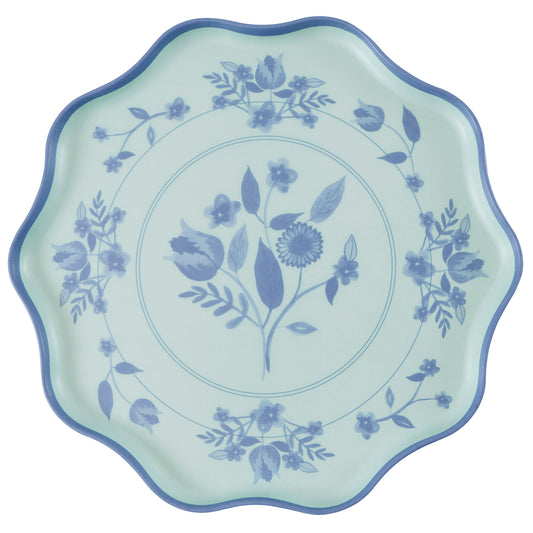 Vintage Botanical Reusable Large Plates, Set of 4