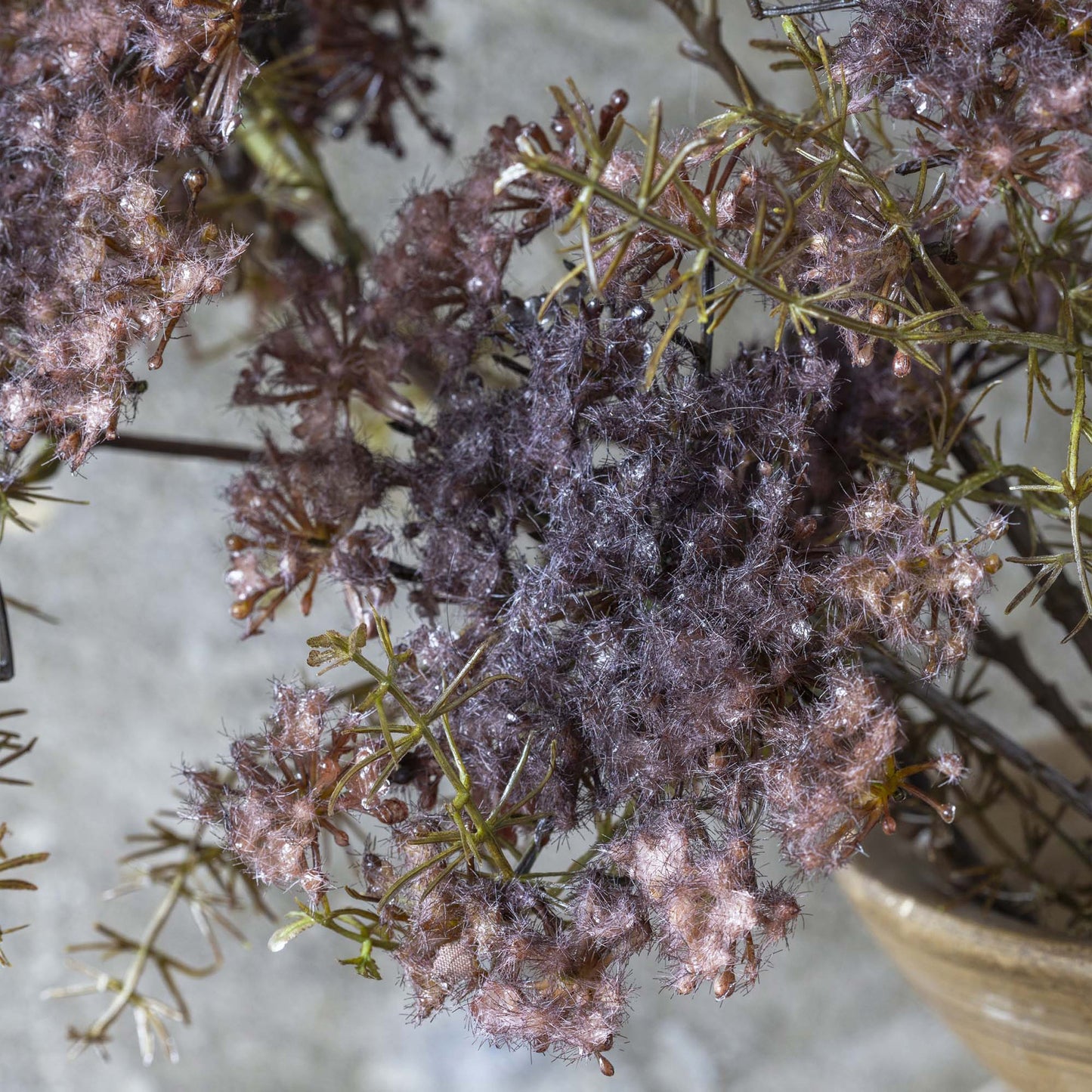 Artificial Purple Queen Anne's Lace Stem