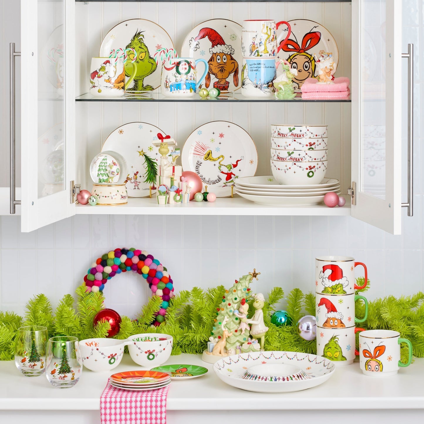 Merry Grinchmas Naughty or Nice Double Dip Bowl
