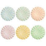 Floral Assorted Bamboo Large Plates, Set of 6