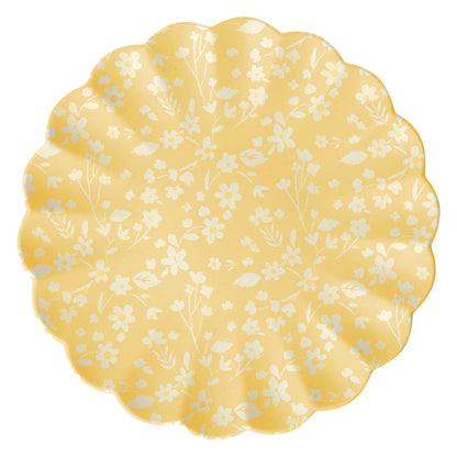 Floral Assorted Bamboo Large Plates, Set of 6