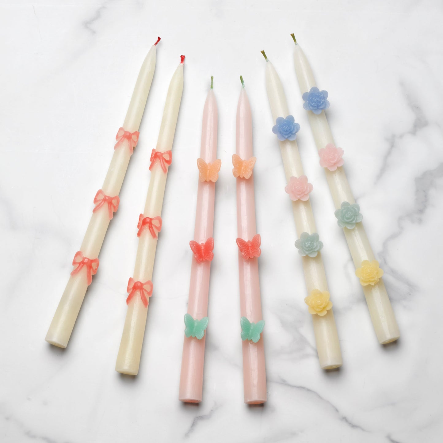 Butterfly Taper Candles, Set of 2