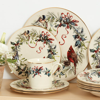 Winter Greetings Salad Plates, Set of 4