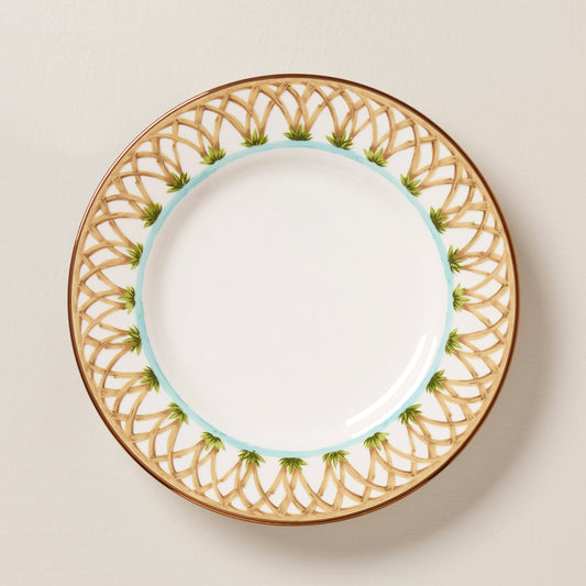 British Colonial Bamboo Accent Plate