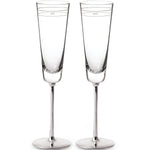 Darling Point Mr. & Mrs. Champagne Flute, Set of 2