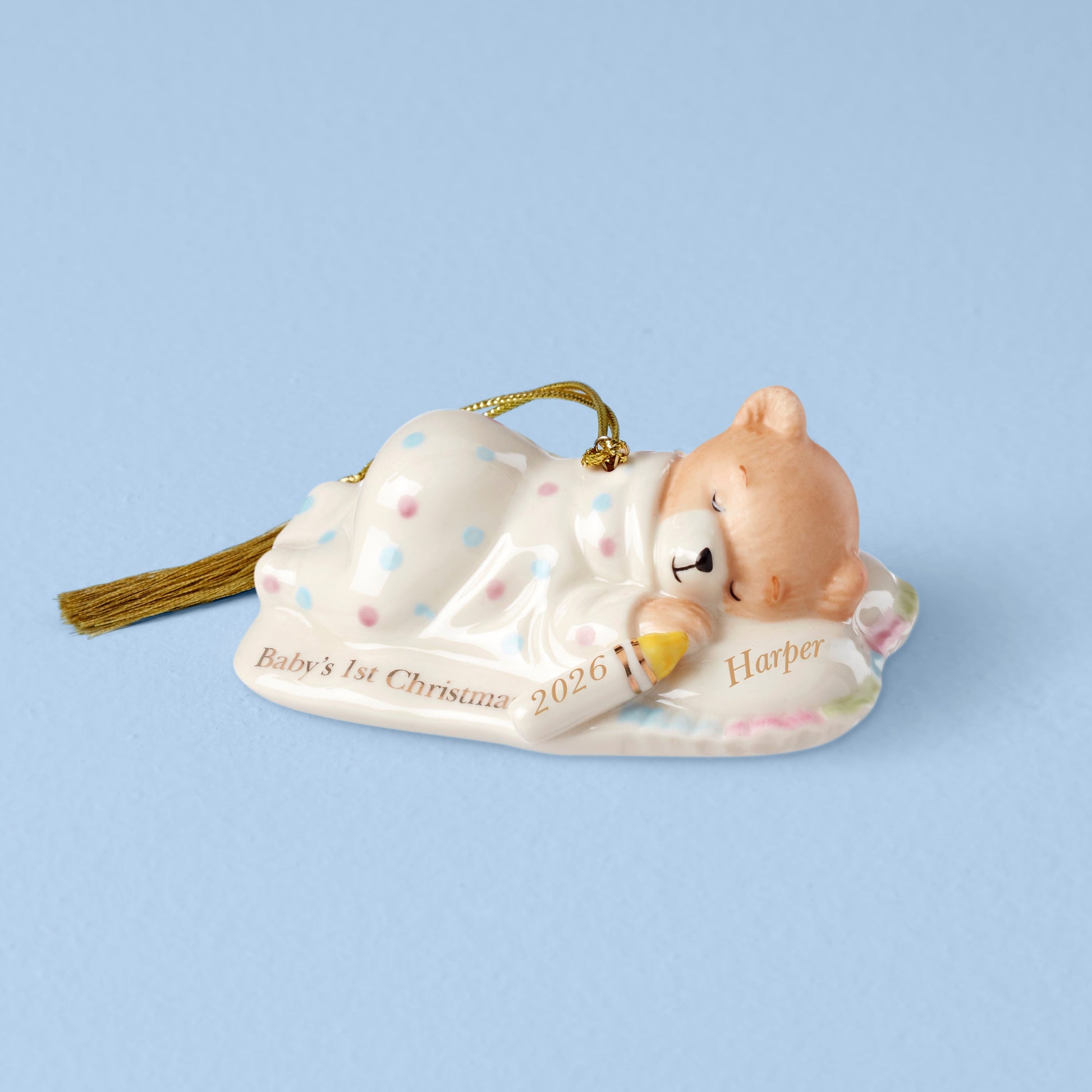 Personalized Baby's Teddy Bear Ornament