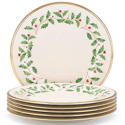 Holiday Dinner Plates, Set of 6