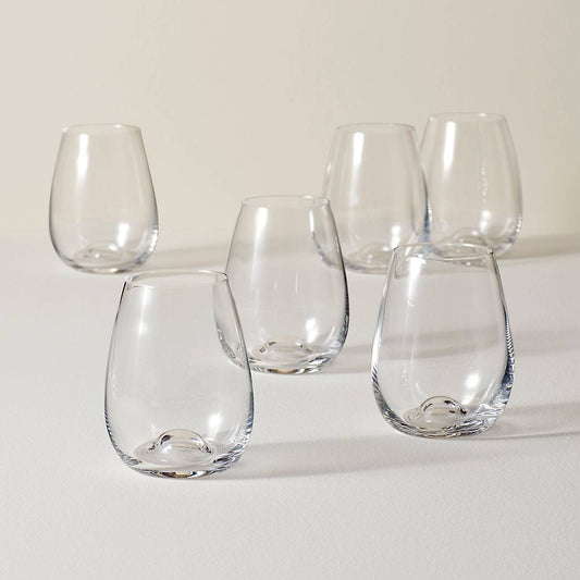 Tuscany Classics Stemless Wine Glasses, Set of 6