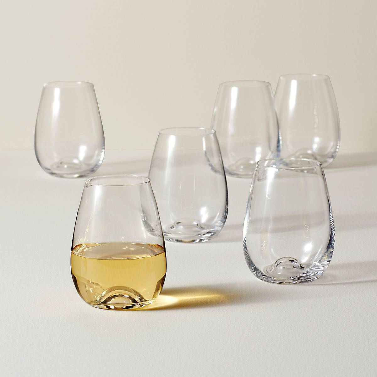 Tuscany Classics Stemless Wine Glasses, Set of 6