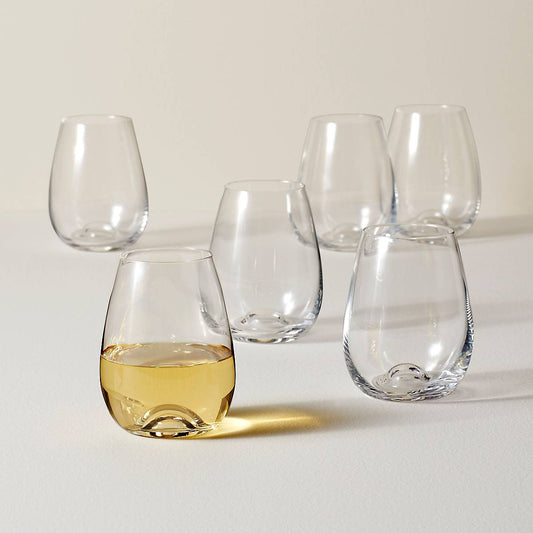 Tuscany Classics Stemless Wine Glasses, Set of 6