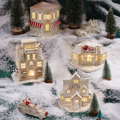 Mistletoe Park Lit Coffee Shop Figurine