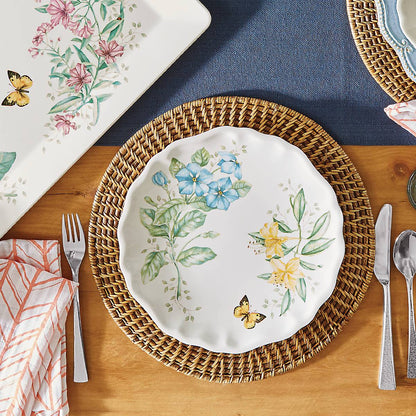 Butterfly Meadow Melamine Dinner Plates, Set of 4