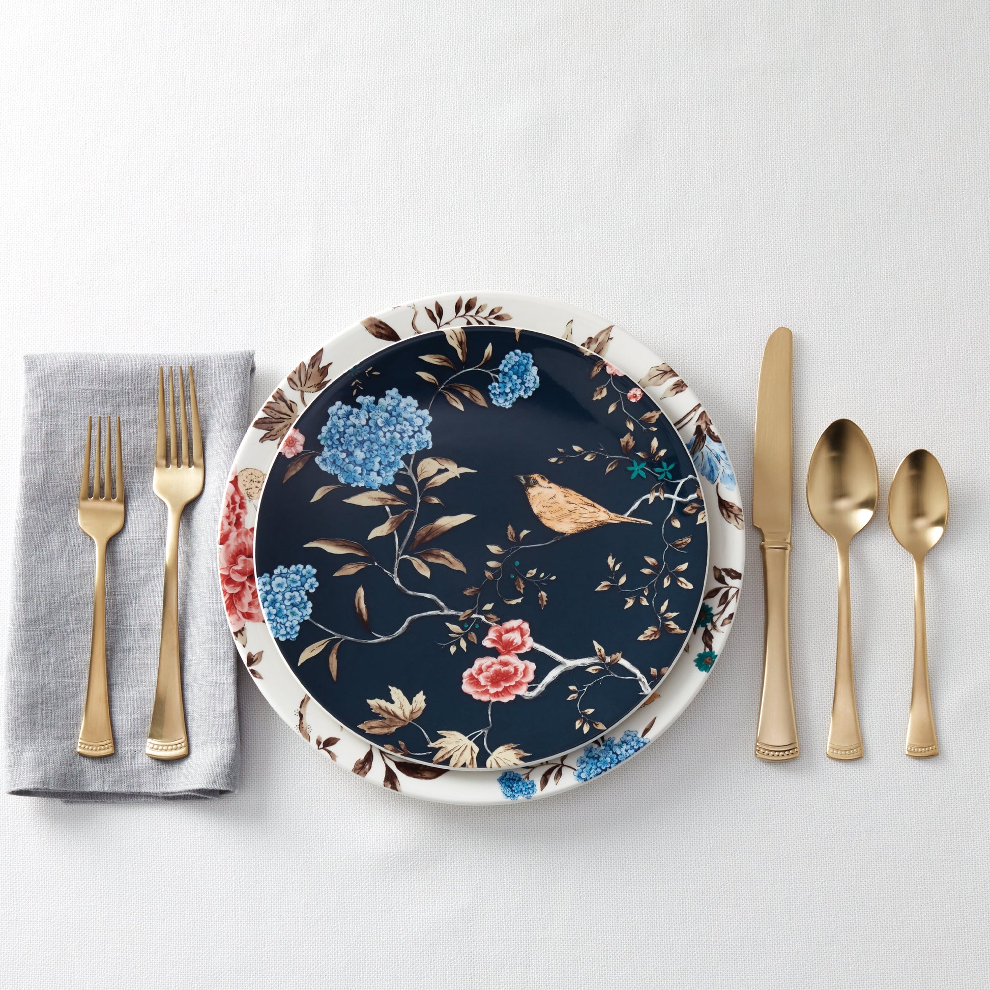 Portola Gold Satin 20-Piece Flatware Set