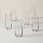 Tuscany Classics Stemless Flute Glasses, Set of 6