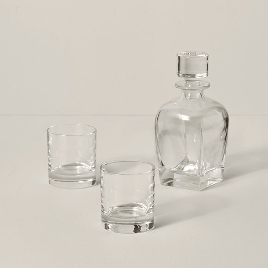Tuscany Classics 3-Piece Decanter & Glass Set