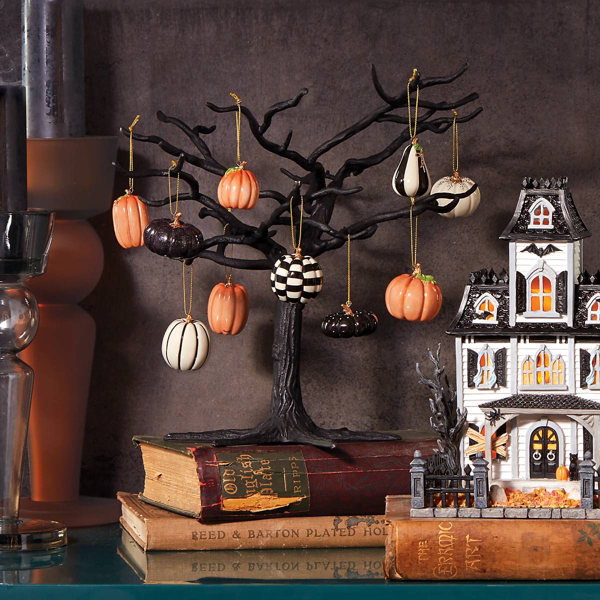 Pumpkin 10-Piece Mini Ornament Set