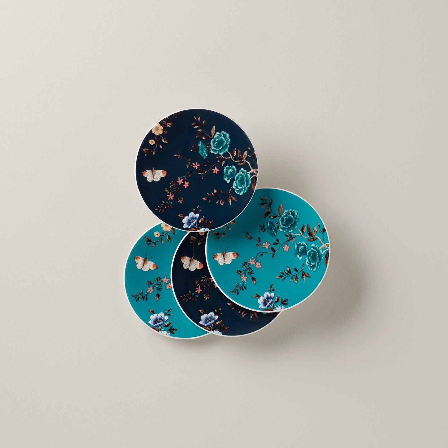 Sprig & Vine Tidbit Plates, Set of 4