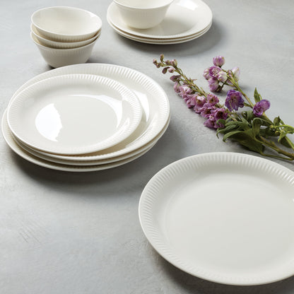 Profile White Dinner Plates, Set of 4