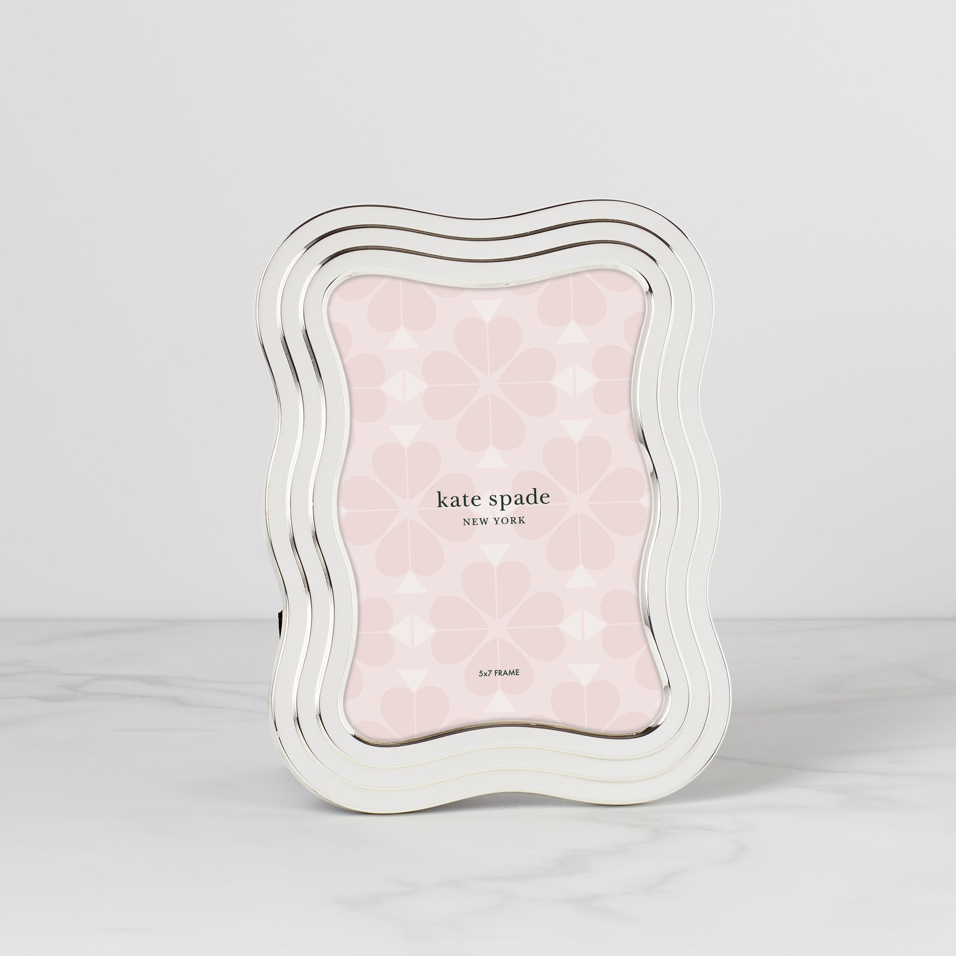 South Street Silver 5x7 Wavy Photo Frame