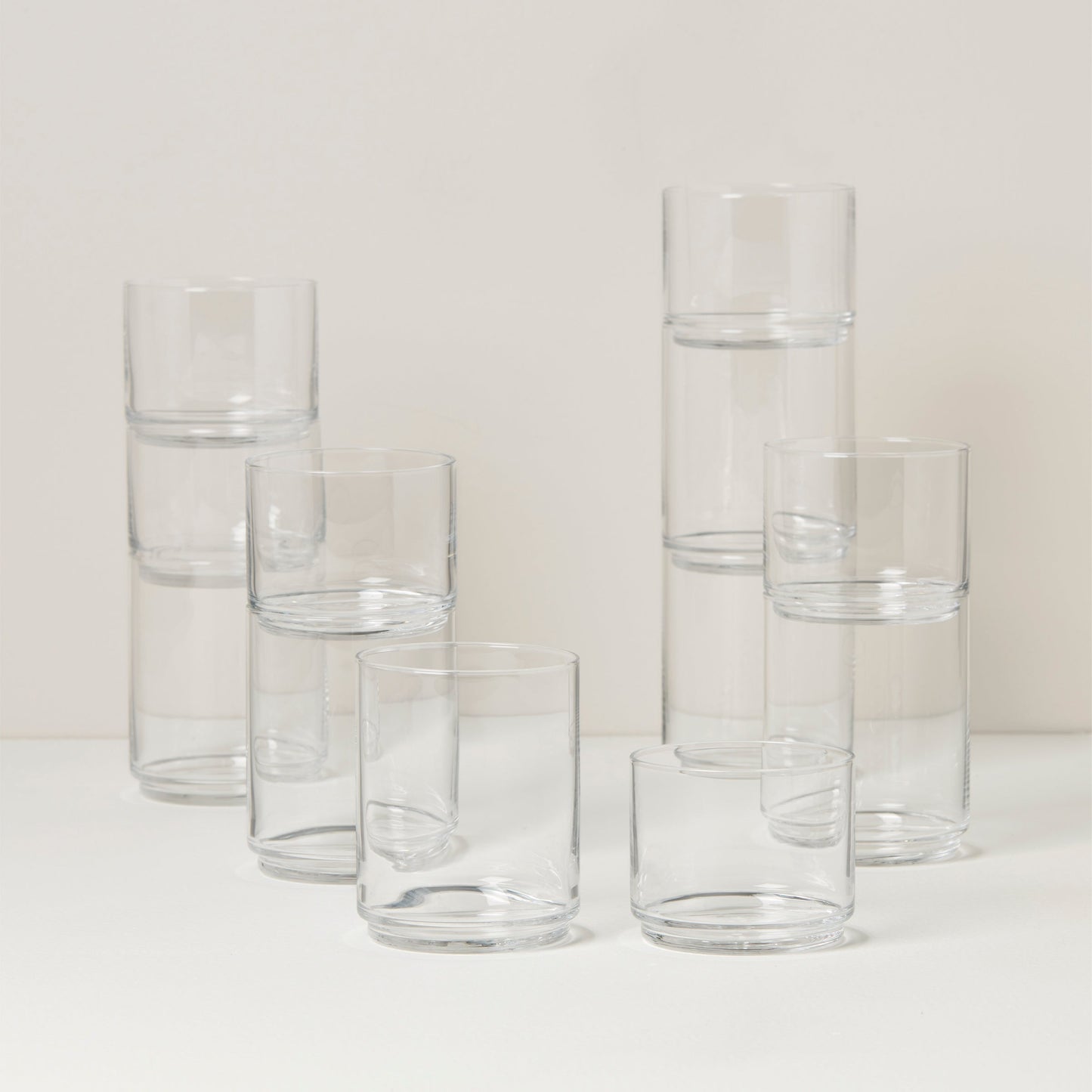 Tuscany Classics Stackable Clear 12-Piece Set