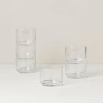 Tuscany Classics Stackable Clear Short Glasses, Set of 6