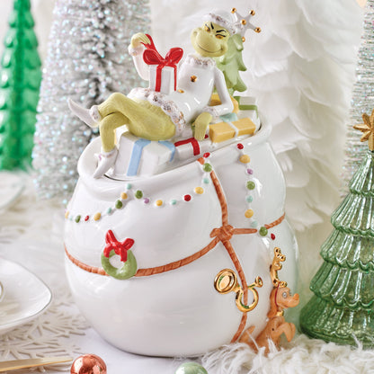 Merry Grinchmas Cookie Jar