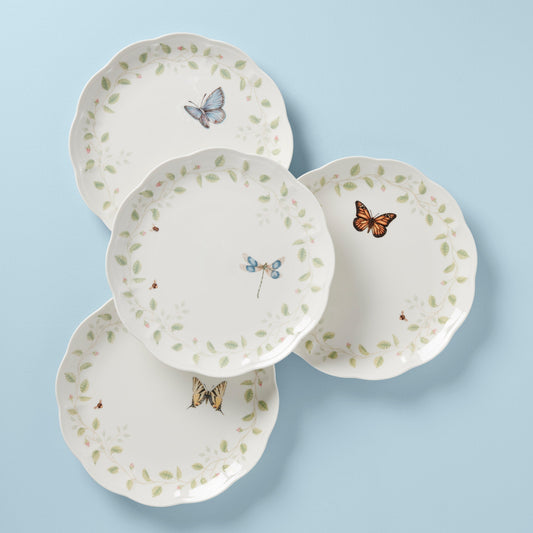 Butterfly Meadow Vines Dinner Plates, Set of 4