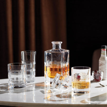 Hudson Crystal Double Old-Fashioned Glasses, Set of 4