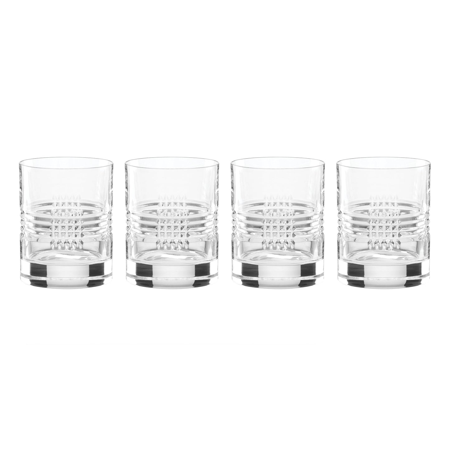 Sloane Crystal Double Old-Fashioned Glasses, Set of 4