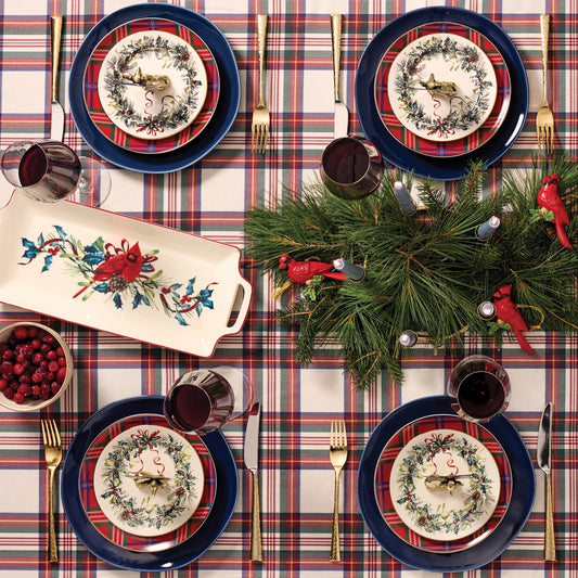 Winter Greetings Salad Plates, Set of 4