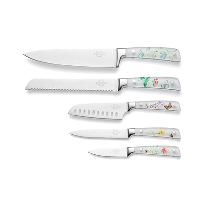 Butterfly Meadow 6-Piece Cutlery Block Set