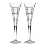 Hudson Crystal Toasting Flutes, Set of 2