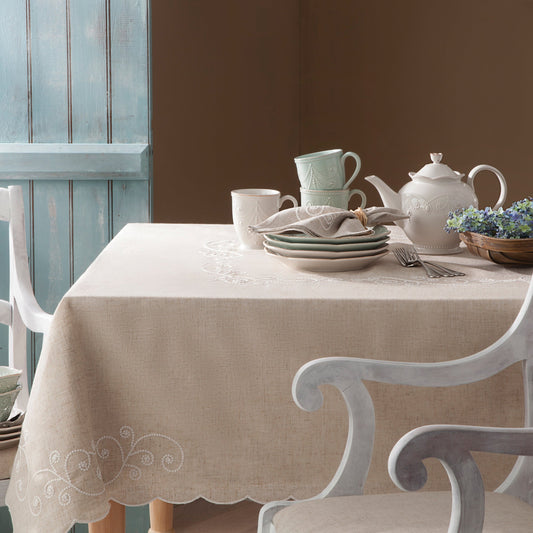 French Perle Linen 60x84 Tablecloth