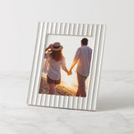 French Perle Scallop White 8x10 Photo Frame