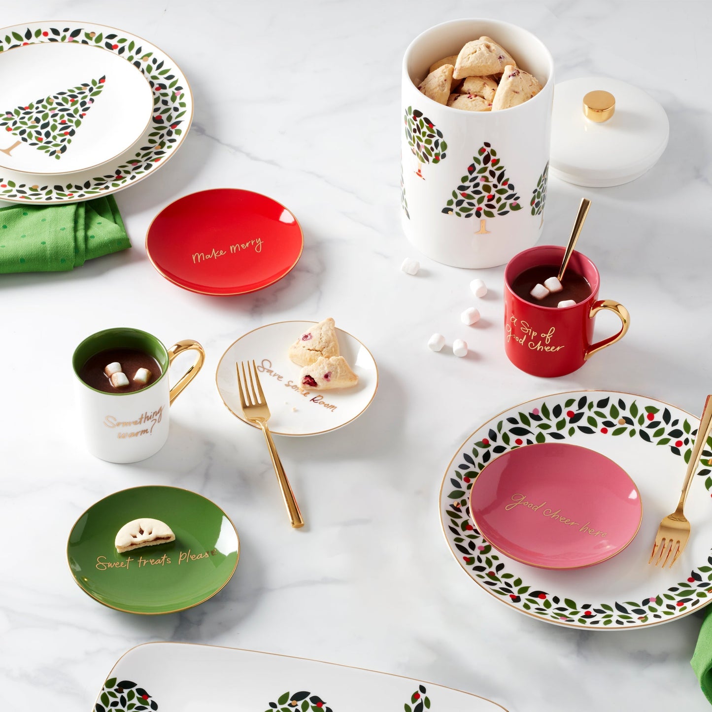 Evergreen Dinner Plates, Set of 4