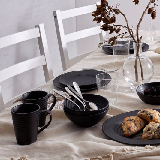 Ridge Black Dinnerware Mug