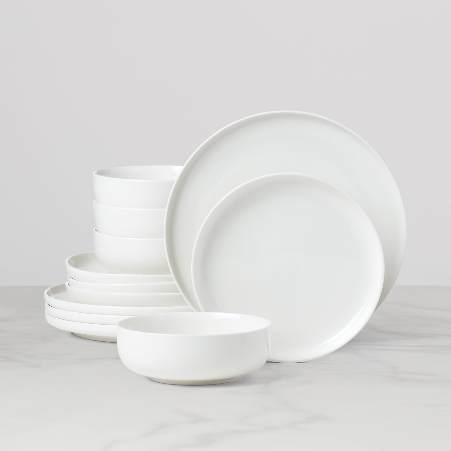 24 Seven White 12-Piece Dinnerware Set