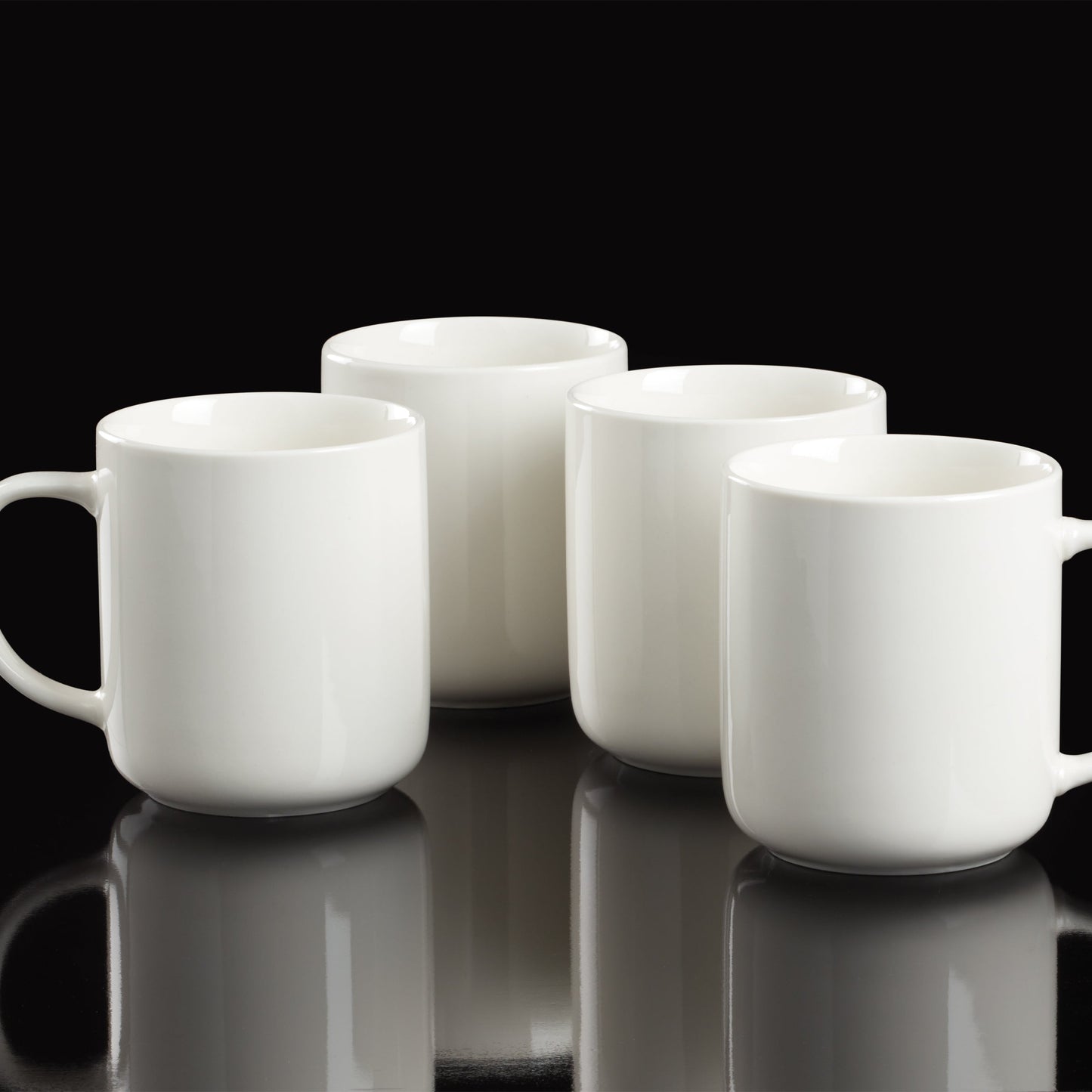 24 Seven White Mugs, Set of 4