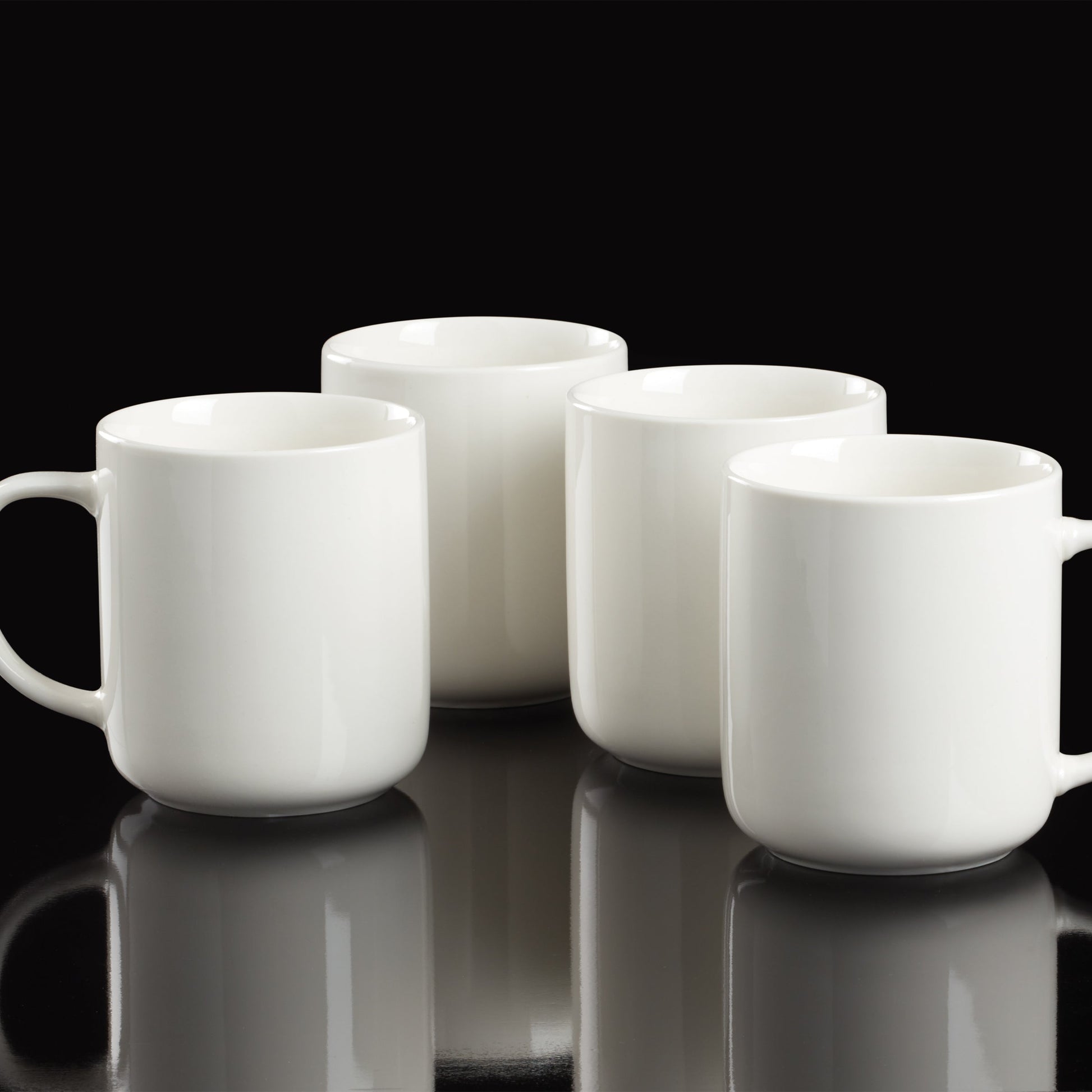 24 Seven White Mugs, Set of 4